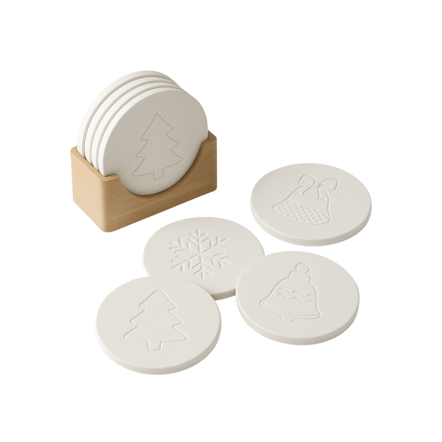 Home Holiday Coaster Set