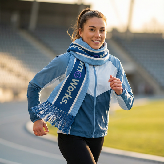 BrandWave Knit Scarf