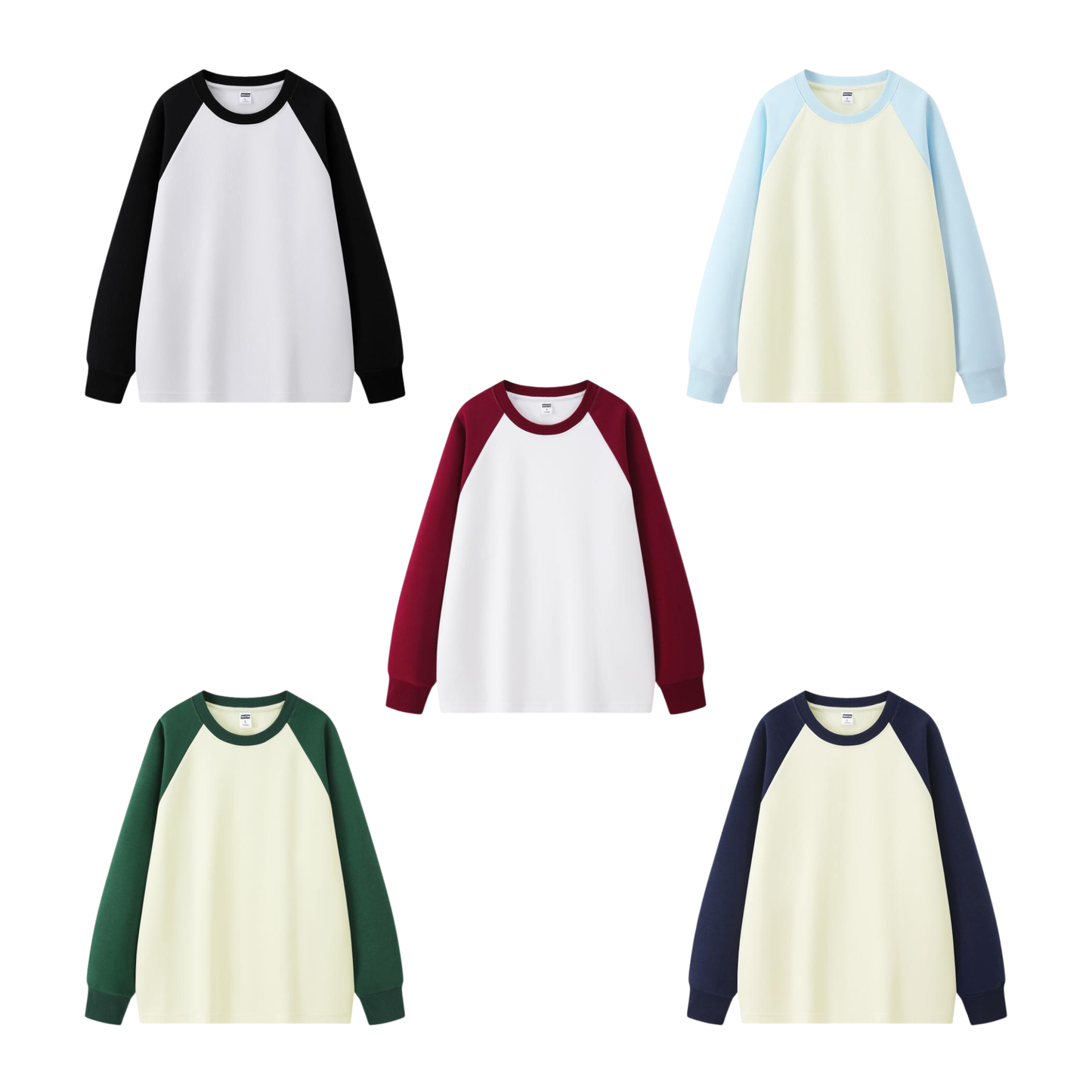 ColorBlock Raglan Sweatshirt