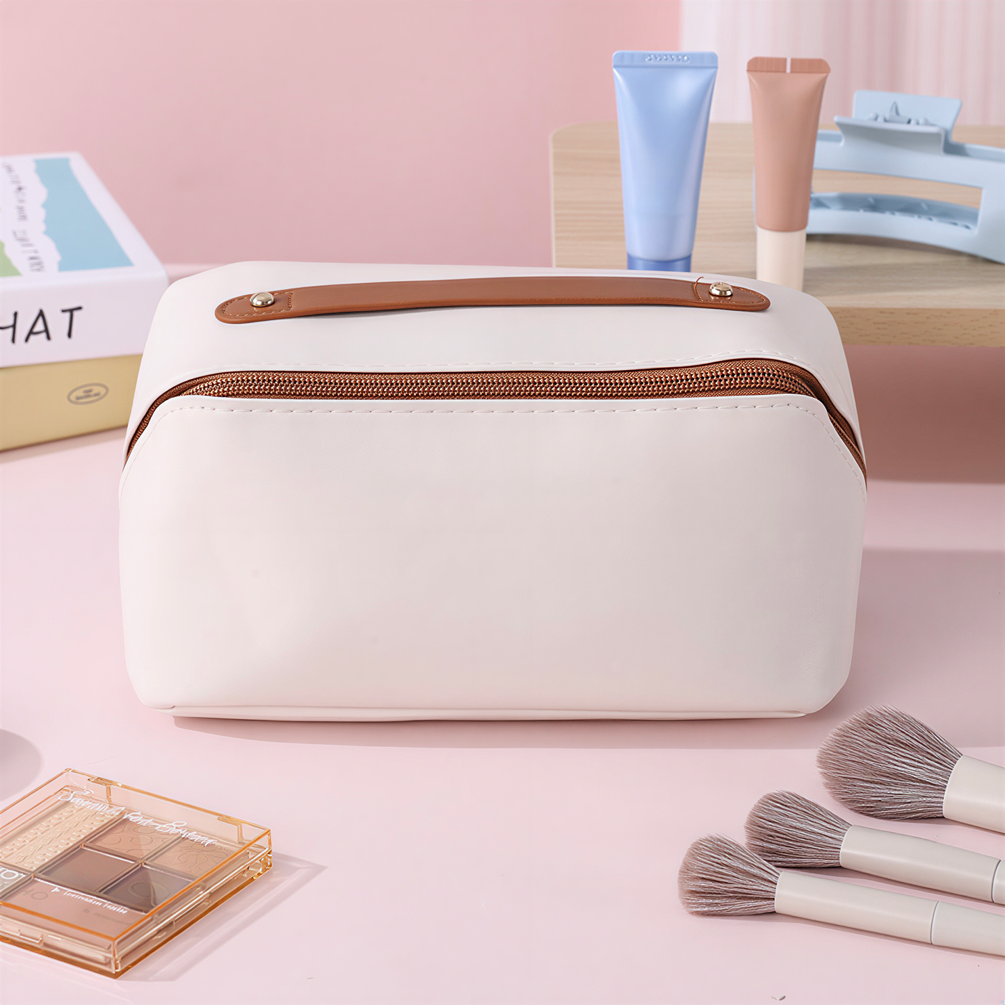 SoftCarry Travel Makeup Pouch