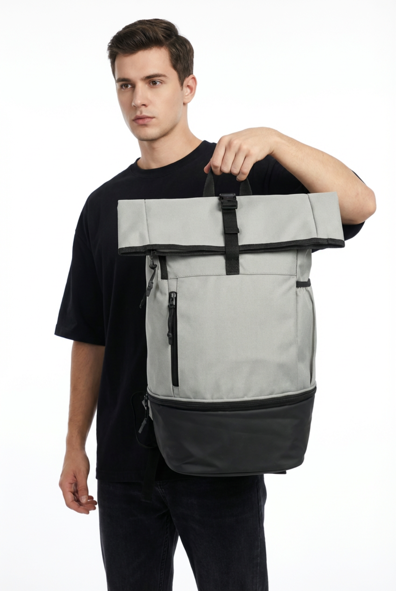 Roll-Top Sports Backpack