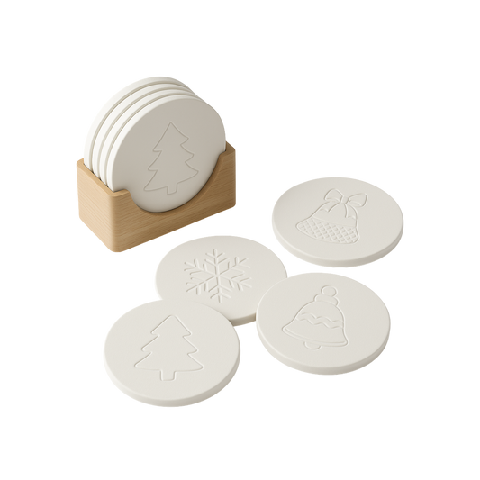 Home Holiday Coaster Set