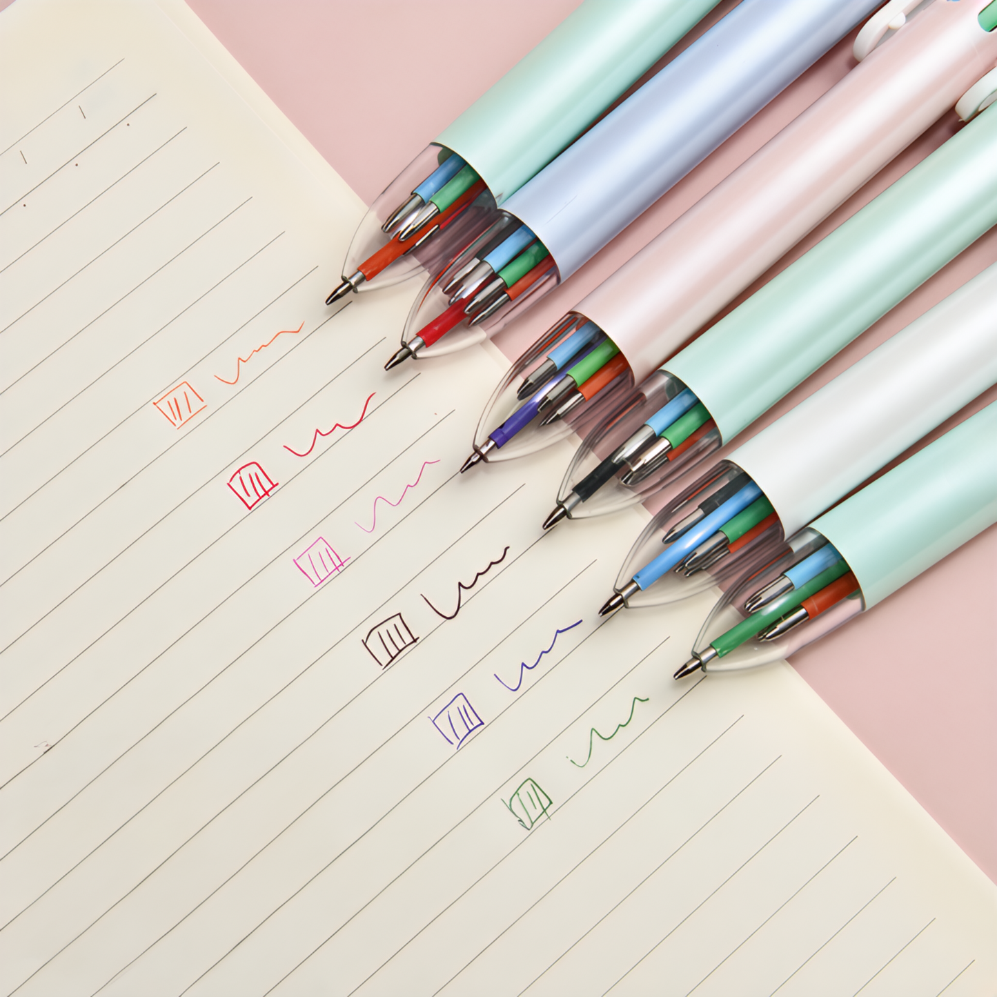 PearlGlow 6-Color Ballpoint Pen