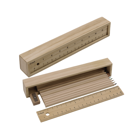 Office Ruler & Pencil Box