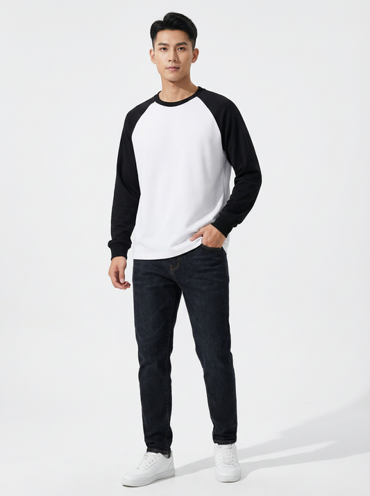 ColorBlock Raglan Sweatshirt