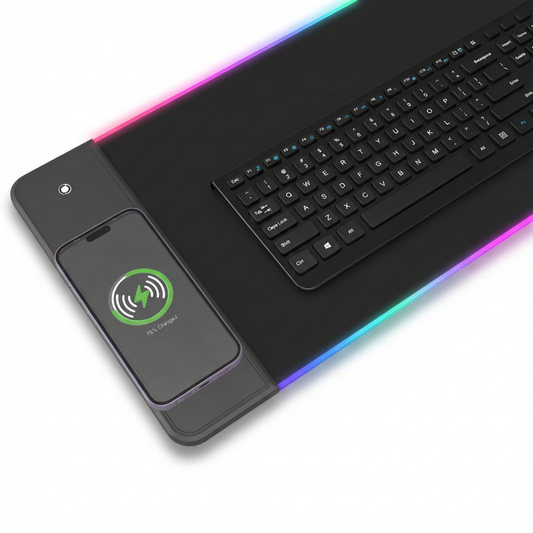 GlowEdge RGB Desk Mat